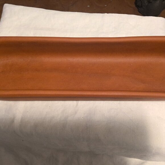 Vtg Bennington Potters 1966 Terracotta French Bread Server by David Gil 16.5" - Picture 5 of 8